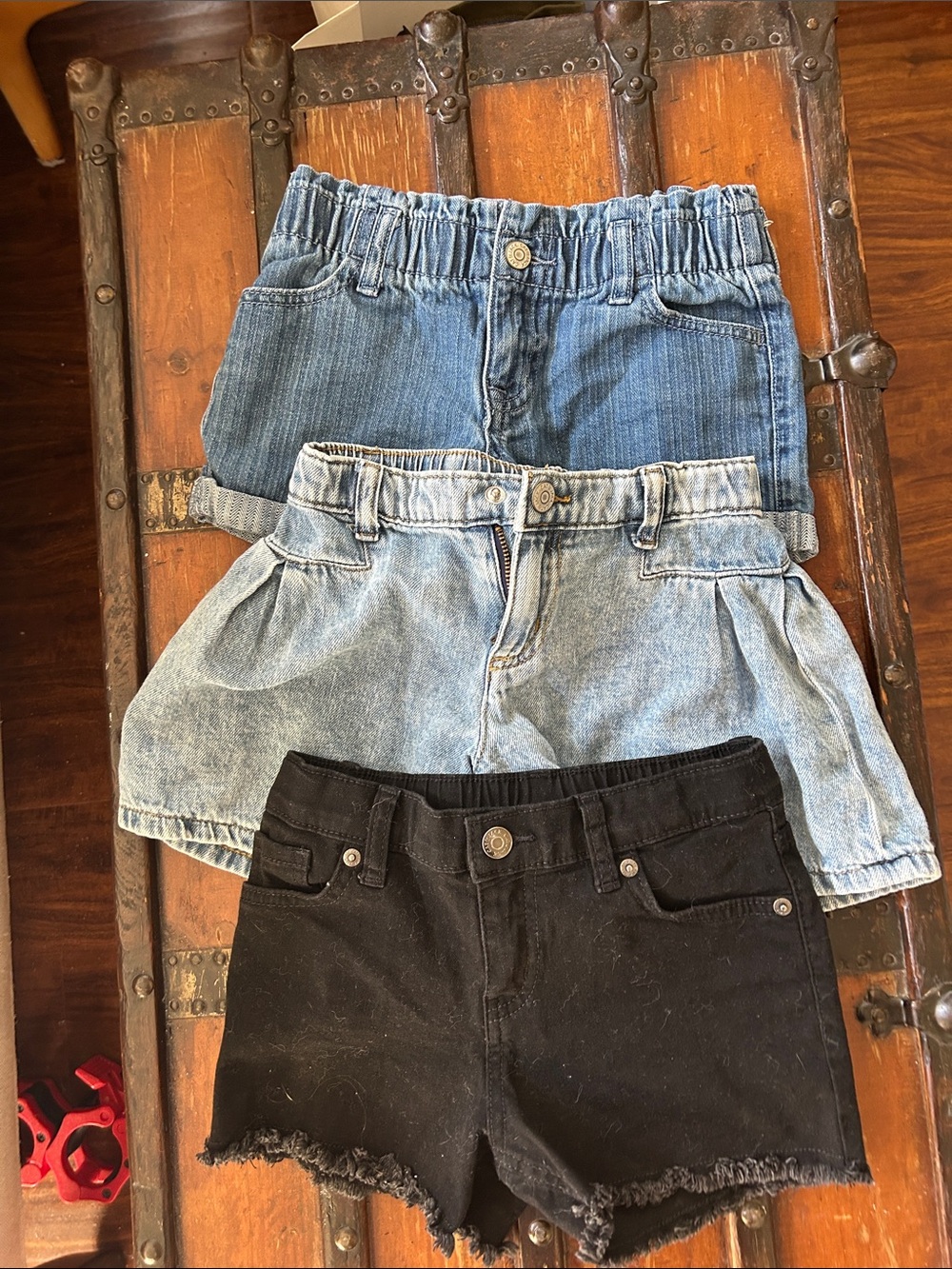 Three pairs of girls target shorts size 6/7